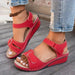 Sandalias Élise Comfort tiras ajustables velcro soporte plantar

