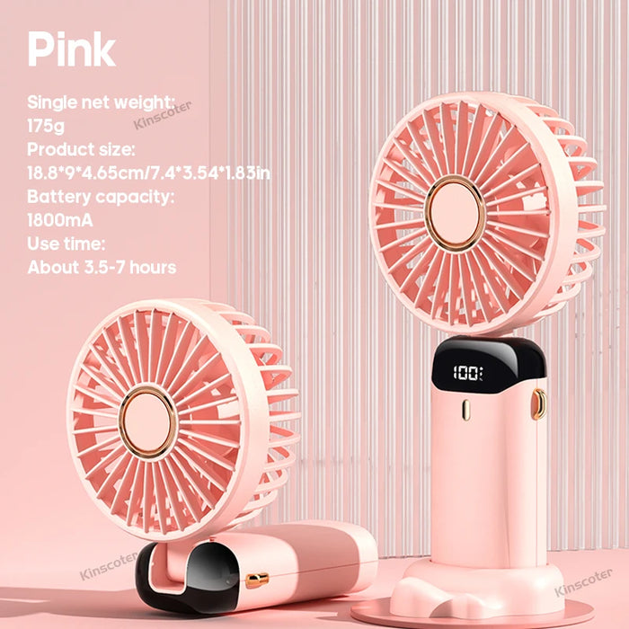 Handsfree Nekventilator Opvouwbaar USB Oplaadbaar 5 Snelheden | BronAir©