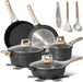 Batería de Cocina Granito 13 Piezas Just Perfecto – Negro Antiadherente Completa