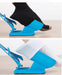 Ayudante azul de ayuda deslizante de calcetines de 1 pieza, el kit ayuda a poner los calcetines apagados, sin doblar el cuerno del zapato adecuado para calcetines soporte para pies 